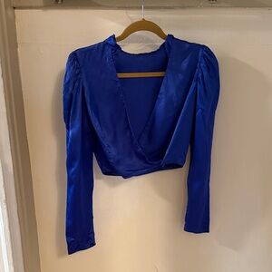 Elegant Blue Women's Top